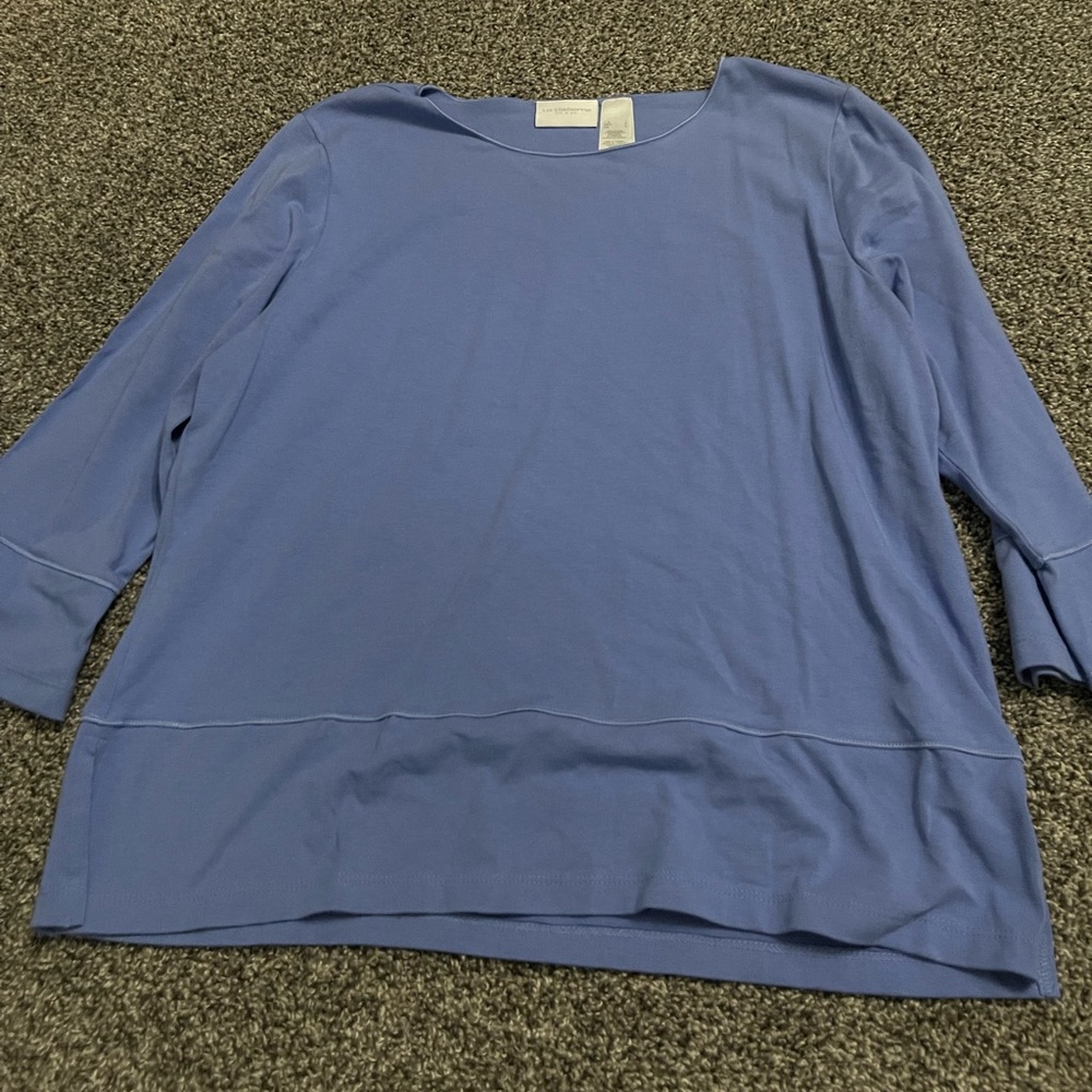 Liz Claiborne Blue Long Sleeve Shirt L